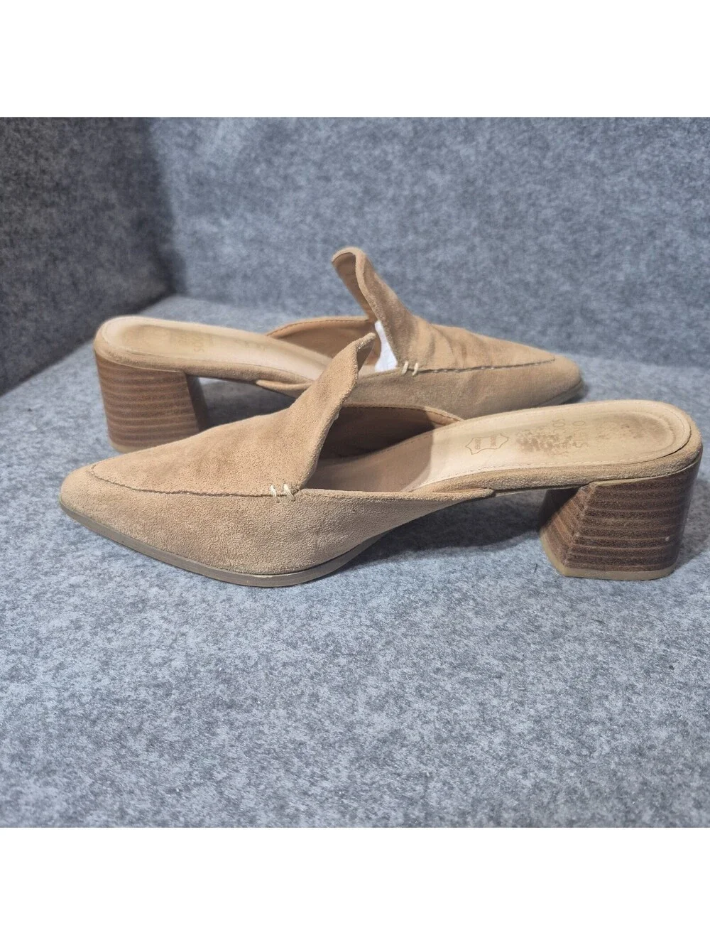 Oasis Society Raven Heeled Mules Women’s Size 7.5 Boho Leather Clogs